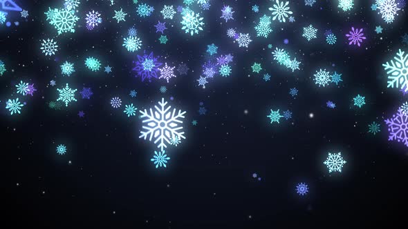 Snowflakes Background 4K