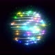 Colorful Light Trails And Flares Sphere Seamless Loop - VideoHive Item for Sale