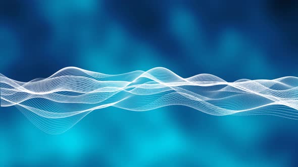 New white particle line wave motion alt