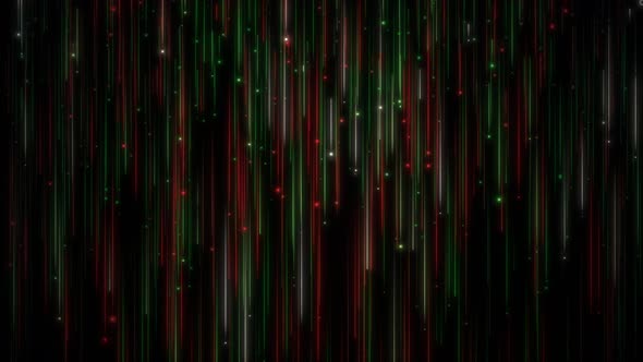 Elegant Christmas Cascading Line Light Streak Looping Background