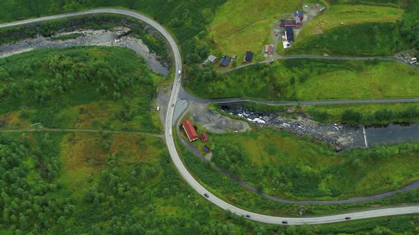 Flying Over Beautiful Norwegian Nature, Drone Stock Footage By Drone Rune  alt