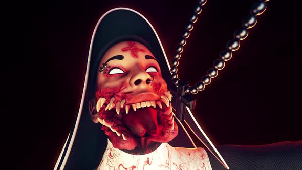 Cursed Nun VJ Loop alt