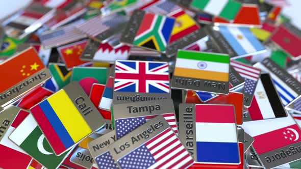 Souvenir Magnet with Pretoria Text and Flag alt