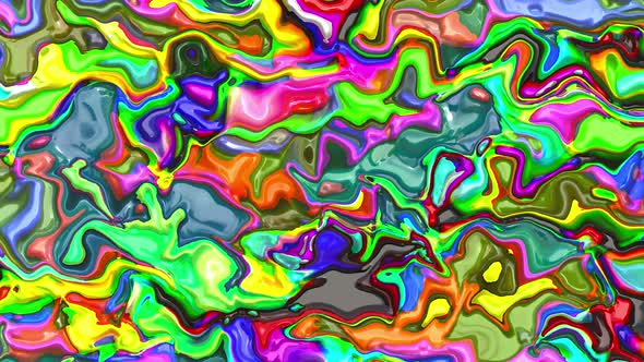 Abstract colorful animation.Multicolor liquid background.Beautiful digital painting movie.