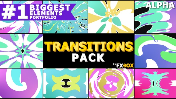 Colorful Cartoon Transitions | Motion Graphics Pack