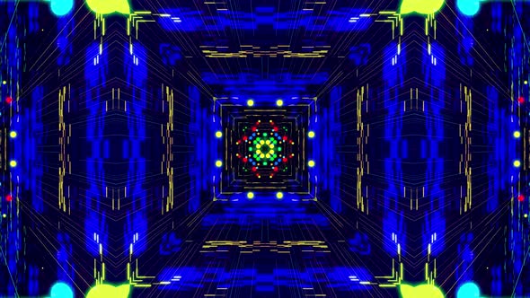 Vj Loop Fly Through 3d Space Net Kaleidoscopic Structure alt