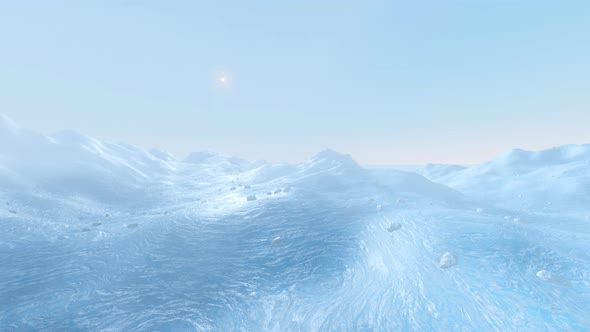 Arctic landscape animation