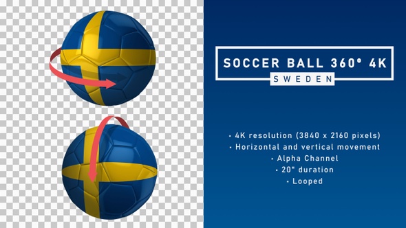 Soccer Ball 360º 4K - Sweden
