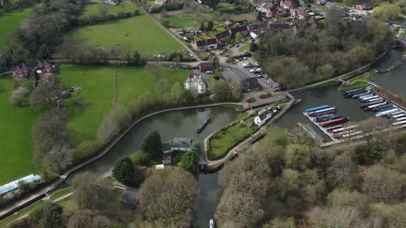 Kingswood Junction Canal Lapworth Link Aerial View Warwickshire