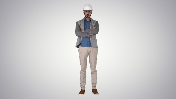 Confident Construction Engineer Architect Young Man In alt