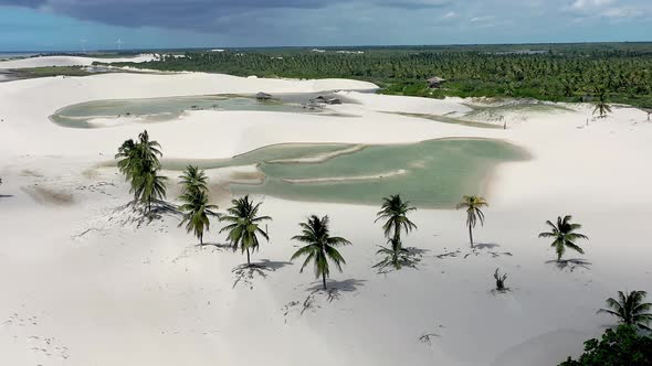 Jericoacoara Beach, Ceara, Brazil. Exotic tropical travel destination. alt
