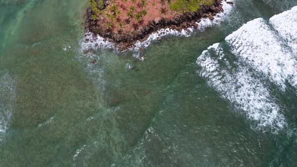 Footage of the Coconut Tree Hill in Mirissa, the Western Province of Sri Lanka