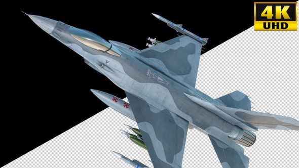 Combat Jet Fighter On Alpha Channel Loops V1 alt