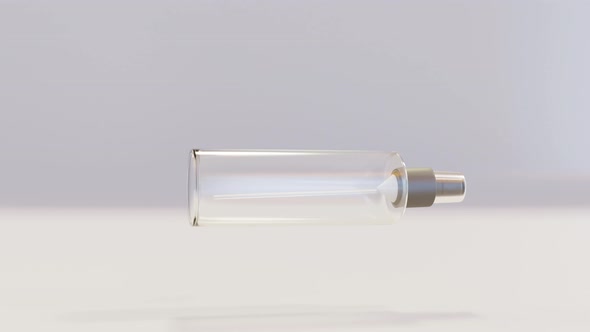 Loop animation of Instant antiseptic hand sanitizer mist spray, antibacterial alcohol liquid. alt