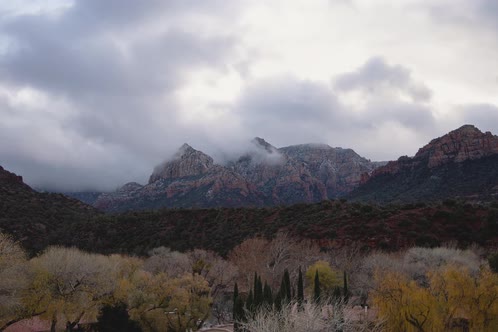 Storm Clouds in the Red Rocks of Sedona Timelapse 5K