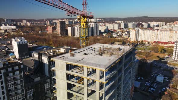Aerial View of Construction Site alt