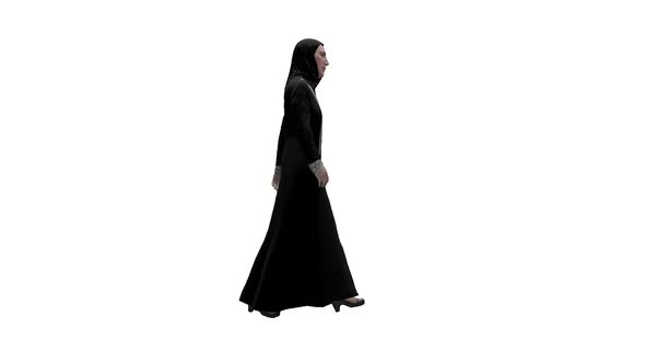 Arabic Woman Walking alt