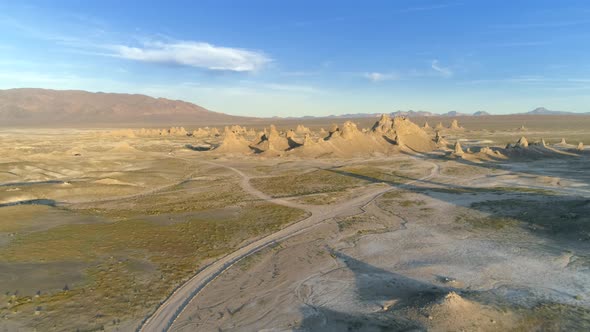 Aerial  Shot of Tufa Towers, Tombstones, and Cones alt