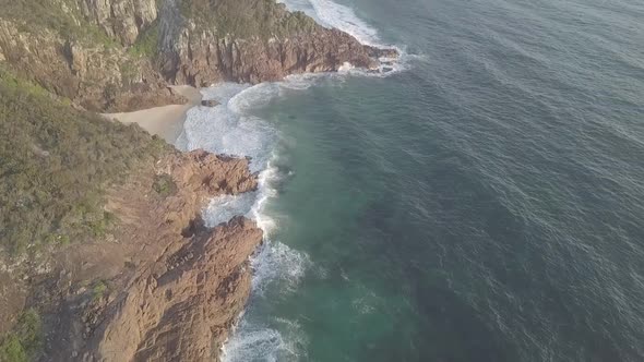 Zenith Beach, Shoal Bay, Port Stephens Golden Hour Sunrise 4K Aerial Drone Footage