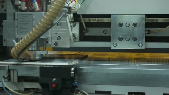 Modern high-tech production of electronic boards  Assembly line