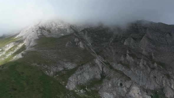 Aerial View On Vihren Peak In Pirin Mountains  alt
