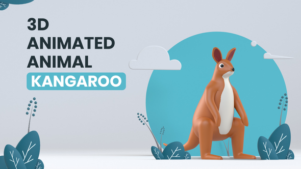 3D Animated Animal - Kangaroo