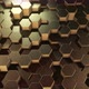Abstract Golden Hexagonal Geometric Surface - VideoHive Item for Sale