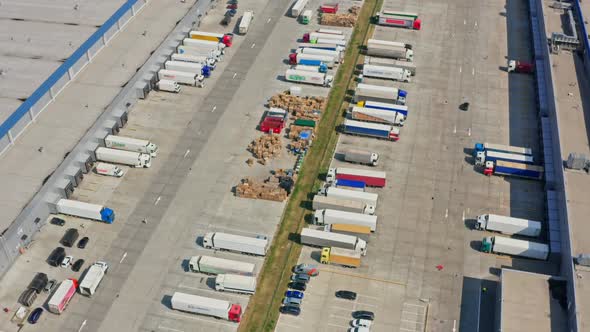 Transport Industry Aerial Cargo Business View Truck Technonlogy Logistic alt