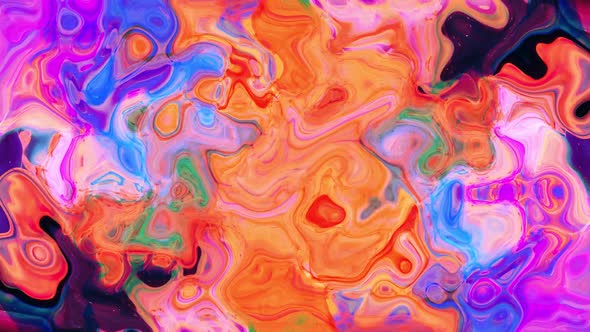 Colorful vivid color animated digital liquid wave. Liquid wavy motion background. A 175