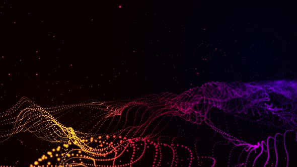 Particles Wave Form Background Ver. 3
