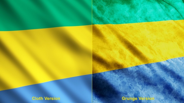 Gabon Flags alt