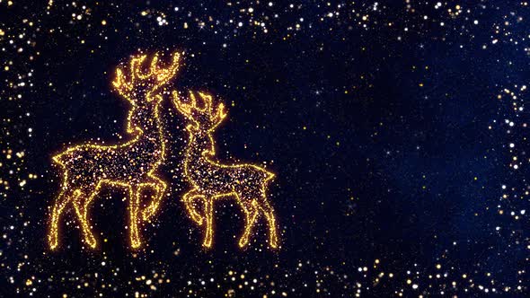 The Festive Glitter With Reindeers