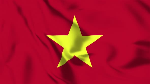 4K Vietnam Flag - Loopable