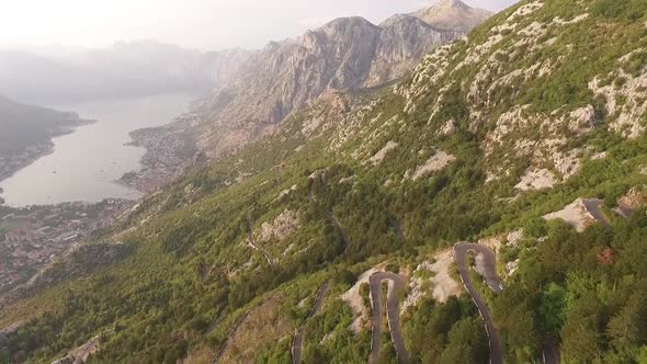 Winding Road High in the Mountains of Montenegro alt