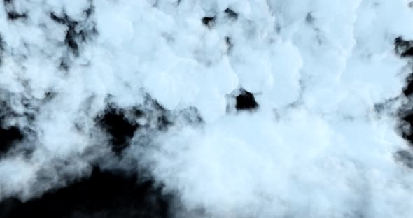 Dry ice overlay, dense, thick smoke, vapor, steam