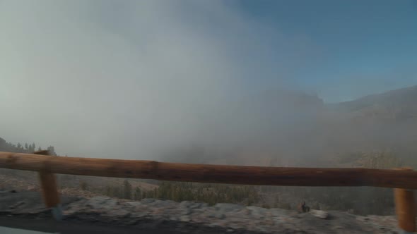 Enjoying Mountain Landscape on the Way To Mount Teide on Tenerife alt