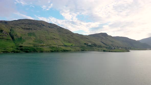 Aerial View of the Townland of Illancreeve Lackaduff  County Donegal Ireland alt