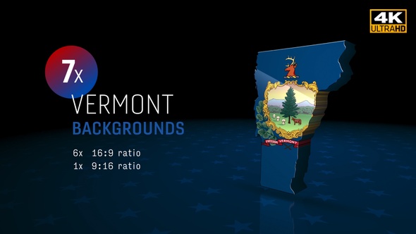 Vermont State Election Backgrounds 4K - 7 Pack