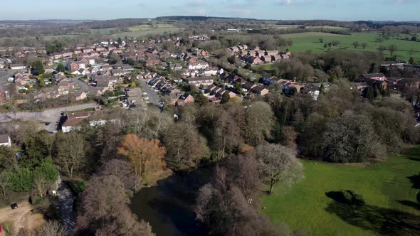 Meriden Village 4K Aerial View Historic Centre Of England