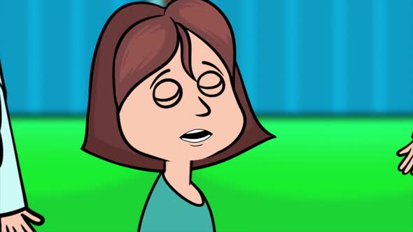 Girl Talking In The Garden 4K alt