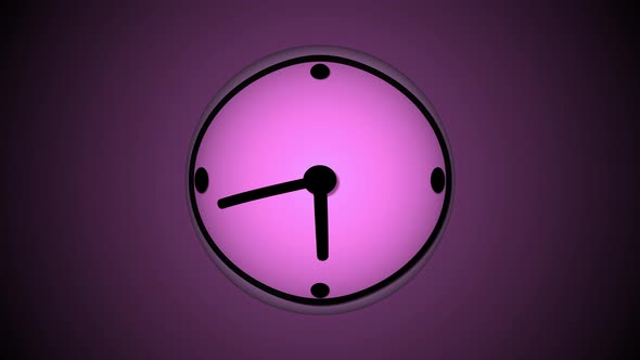 Time revers animated clock animation. A 28