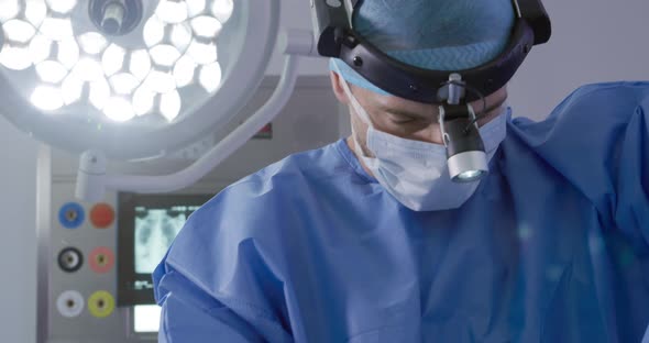 Medical professionals working at a hospital alt