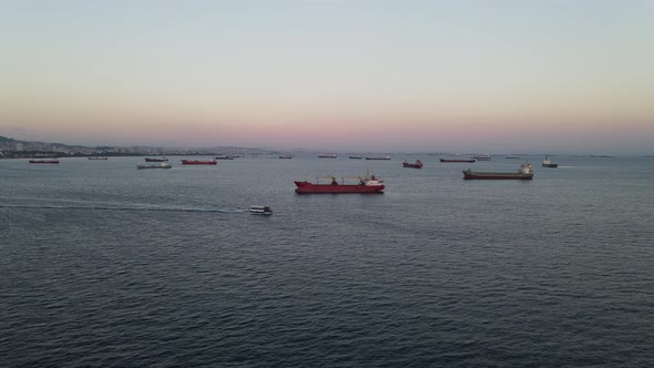 Ship Anchored in the Sea  alt