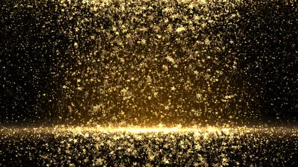 Falling Gold Star Particles Loop