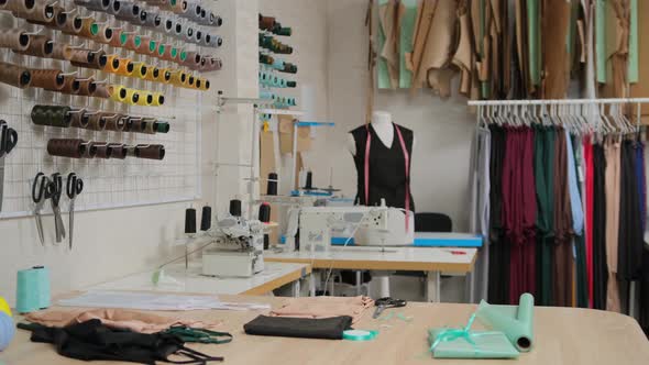 small atelier workshop tailoring clothes