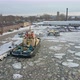 Tug ship in ice port - VideoHive Item for Sale