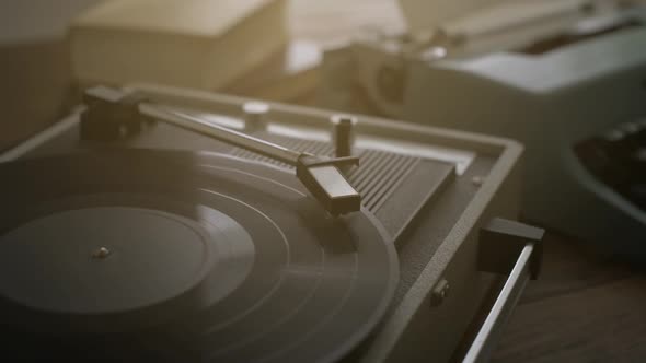 Vintage record player