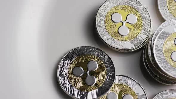Rotating shot of Bitcoins , Stock Footage | VideoHive