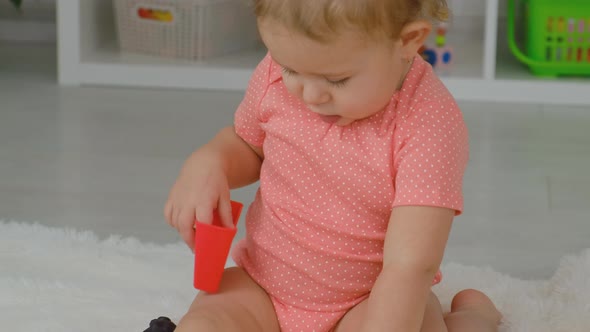 The Child Plays with Toys Together alt