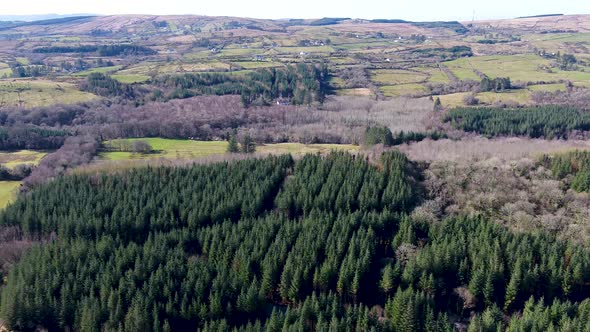 Aerial View of Bonny Glen in Frosses in County Donegal  Ireland alt